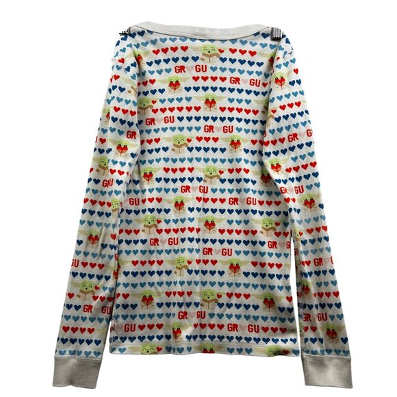 Hanna Andersson x Star Wars Grogu Love Print‎ Long Sleeve Tee Kids Size 10 - Picture 2 of 4